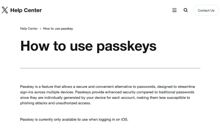 宜阳苹果维修店铺分享iOS用户如何通过通行密钥(Passkey)登录 